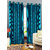 Homefab India Set of 2 Dots Aqua Blue Long Door Curtains