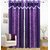 Homefab India Set of 2 Designer Purple Window Curtains