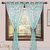 Homefab India Set of 2 Tissue Aqua Blue Transparent Window Curtains