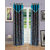 Homefab India Set of 2 Designer Aqua Blue Window Curtains