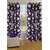 Homefab India Set of 2 Lotus Purple Long Door Curtains
