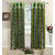 Homefab India Set of 2 Designer Polka Dots Green Window Curtains