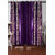 Homefab India Set of 3 Multi Style Purple Window Curtains