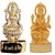 Gold Plated Laxmi Saraswati Idols - 2.9 Inches