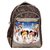 Raeen Plus Mikyrat-M7 Brown And Light Brown School Bag