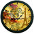 AE World Yellow Elephant Wall Clock (With Glass)
