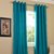 Homefab India Set of 2 Royal Silky Aqua Blue Window Curtains