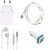 High Quality 2.0 Amp USB Charger+ Fast Charging USB Cable+3.5mm Jack Handsfree+ 2 Jack USB Car Charger Compatible With Lava Iris X8