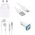 High Quality 1.0 Amp USB Charger+ Type C USB Cable+3.5mm Jack Handsfree+ 2 Jack USB Car Charger Compatible With LeTV 1S