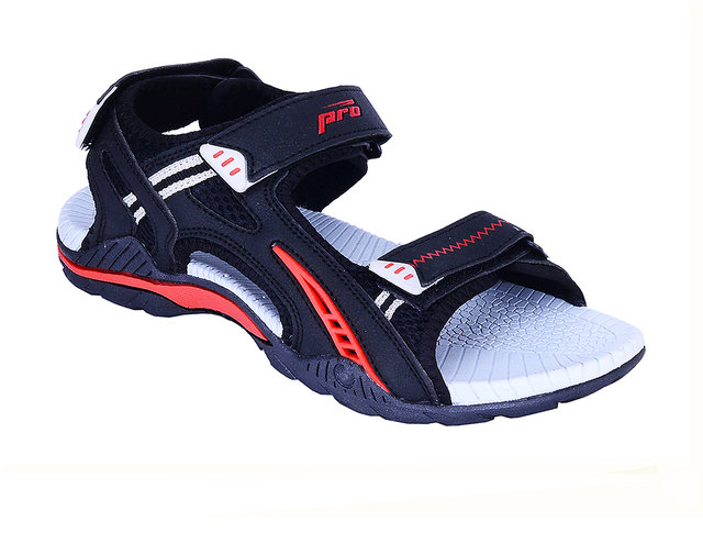 Khadims Pro Black Mens Floater Sandal