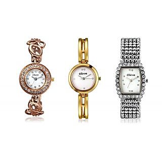 Buy Oleva Ladies Metal Watch Set Of 3 Ovd M 1 Online 699 From Shopclues