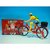 Street Sport Bicycle with Rider Foldable Music  Lights Battery Operated kid toy