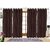 Comfort Zone Polyester Brown Solid Eyelet Door Curtains Set of 4