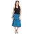 Rajasthani Blue Floral Short Skirt