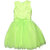 ChipChop Green Applique Net Dresses for Girls