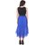 Westchic Womens Black with Royal Blue and Red LS Long dress combo