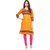 Jaipur Kurtis Cotton Graphic Print 3/4th Sleeves Multi colour Kurti