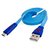 Smiley LED Light Flat Micro USB Charger Data Cable