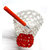 unbreakable handmade Crystal heart shape pen stand gift item