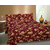 DIVINE CASA Multicolor Cotton Twill Satin Reactive Print Double Bed Sheets With 2 Pillow Cover High Wash Fastness And Soft FinishRTL596