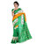 Lovely Look Yellow  Green Printed Saree LLKGPS7006A