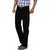 Wrangler Men's Black Comfort Fit Casual Trousers