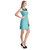 Klick2Style Turquoise Plain A Line Dress For Women