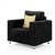 Westido Sofa Set in Black Fabric 3+1+1