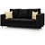 Westido Sofa Set in Black Fabric 3+1+1