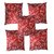 k.s.craft red Printed cushion cover