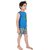 Punkster Cotton Casual Blue T-Shirt And Shorts For Boys