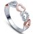 RM Jewellers CZ 92.5 Sterling Silver American Diamond Stylish Heart Ring For Women