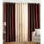 Jbg Home Store Cream,Brown Polyester Long Door Eyelet Stitch Curtain Feet (Combo Of 3)