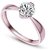 RM Jewellers CZ 92.5 Sterling Silver American Diamond Lovely Promise Ring For Women