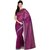 Parchayee Purple Art Silk Striped Saree With Blouse