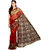 Parchayee Red Net Printed Saree With Blouse