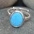 Beautiful 7.25 Ratti Natural Turquiose Adjustable Sterling Silver Ring For Men  Women HR365