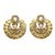 OM Jewells Non Plated Gold///White Alloy Dangle Earrings For Womens