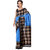 Riti Riwaz Printed Black Bhagalpuri Silk Saree with Unstitched Blouse SS16SRE034