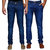 Ansh Fashion Wear Mens Streachable Regular Fit Jeans ( Pack of Two )