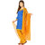 Nisba Fashion Blue and Yellow Self Designed Patiala Suit
