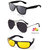 Magjons Blach Aviator And Night Drive Sunglasses Combo Set of 3 With BoxMJ7819