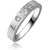 RM Jewellers CZ 92.5 Sterling Silver American Diamond Amazing Love Ring For Women