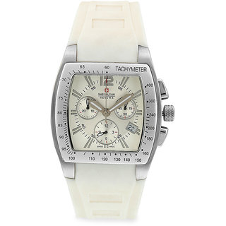 Swiss Military White Unisex Sports Chronograph Swiss Movement Watch