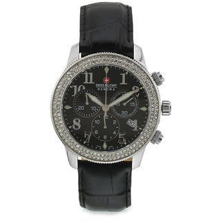 Swiss Military Stone Studded Women Chronograph Swiss Movement Watch