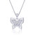 Shiyara Jewells Sterling Silver Papillon Butterfly Pendant With CZ Stones For Women(PS00109C)