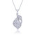 Shiyara Jewells Sterling Silver Falling Leaves Pendent With CZ Stones For Women(PS00110C)