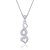 Shiyara Jewells Sterling Silver Infinite Love Pendant With CZ Stones For Women(PS00117C)