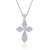 Shiyara Jewells Sterling Silver Hope  Faith Pendant With CZ Stones For Women(PS00120C)