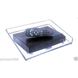 HIGH QUALITY CRYSTAL DTH SET TOP BOX STAND SHELF FOR TATA SKY DISH TV AIRTEL DIGITAL TV BIG TV VIDEOCON